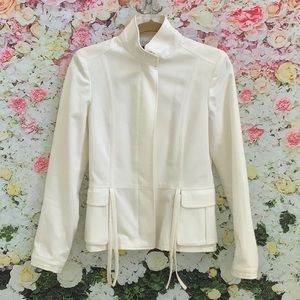 Never Worn BURBERRY Jacket. White Womans Size 8